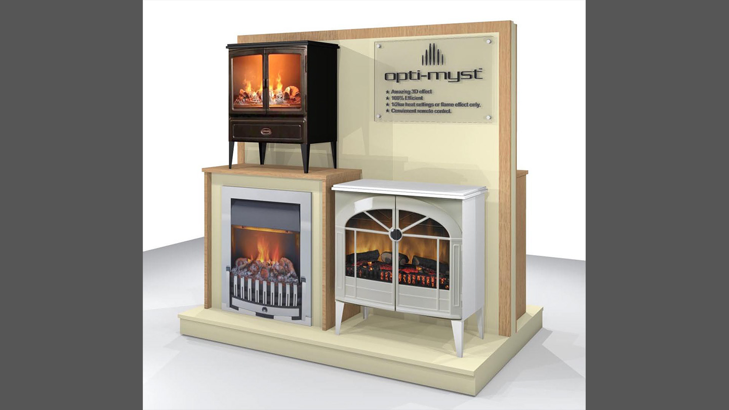 Dimplex Opti Flame and Opti Myst Stand
