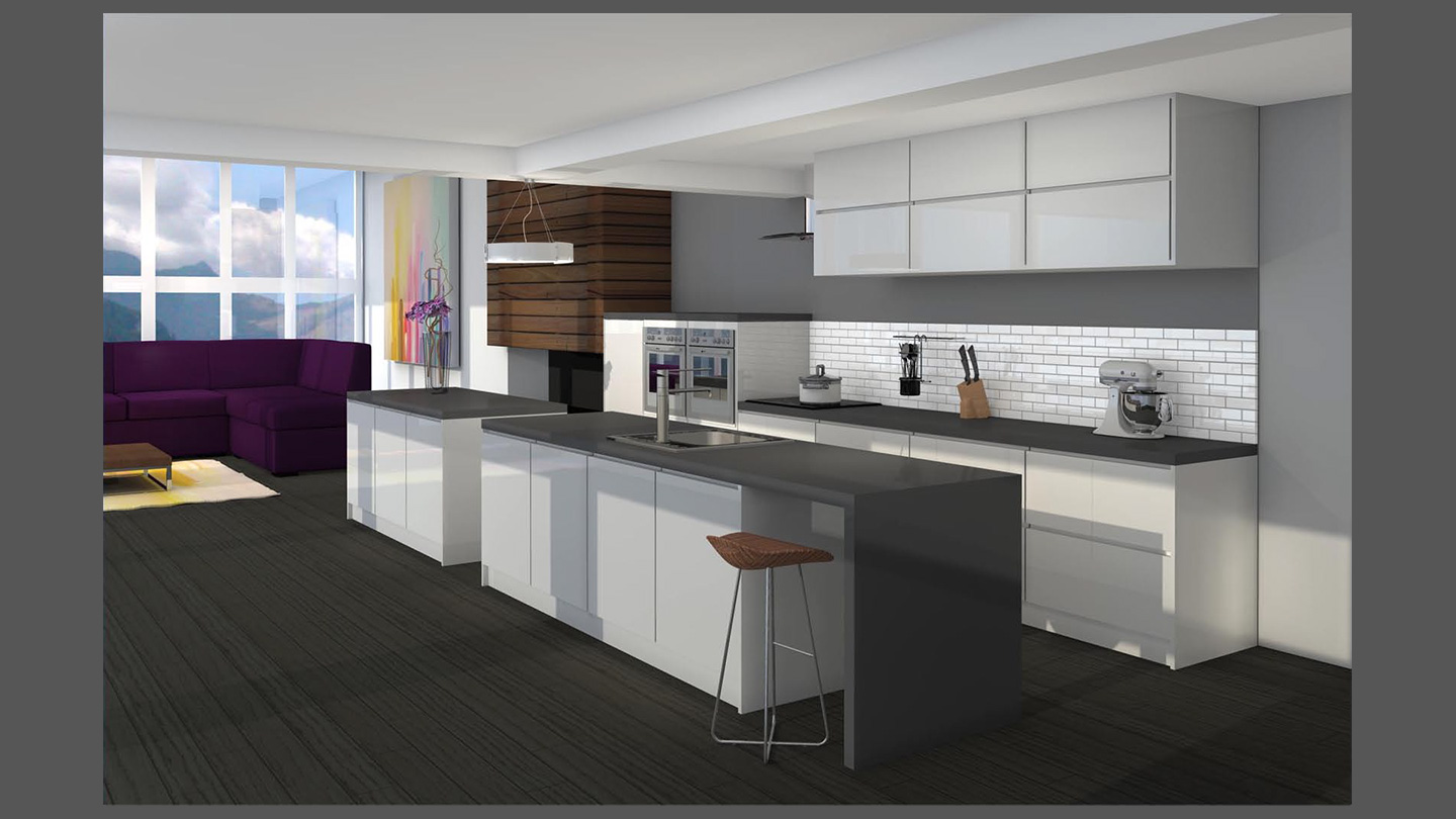 Kitchen 3D Rendering Sample