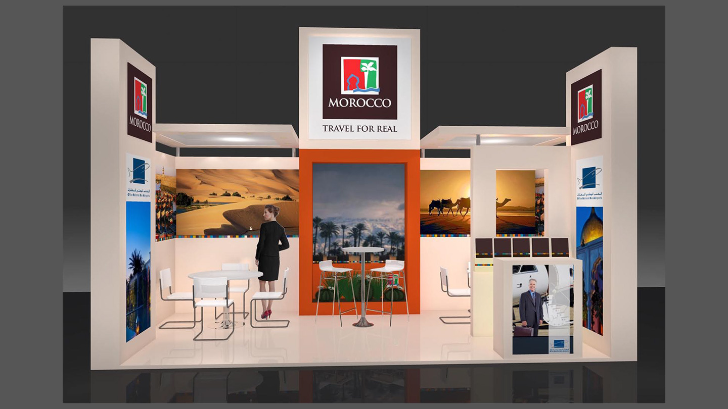 Moroccan Tourism Display Stand